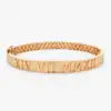 Luxury 14K Solid Gold Roman Numeral Bangle Bracelet Fine Jewelry 0.03 CTW 2 Diamond Female Charm Bangle Bracelets Ready To Ship