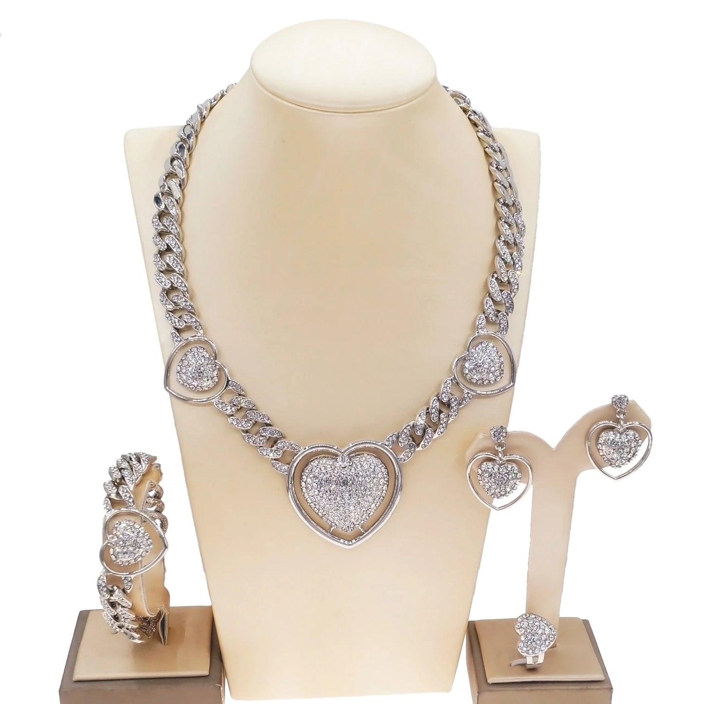 Zhuerrui Dubai Bridal Pendant Chain Jewelry Necklace Fashion Wedding Accessories Jewelry Set Z0013