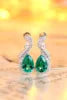 Gemfiori Custom Women's Perabia fusion Pear Earrings 925 Sterling Silver Customized Symmetrical Design Earrings for Jewelry