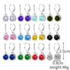 S&S Stainless Steel Zircon Hoop Drop Earrings — S&S Collection