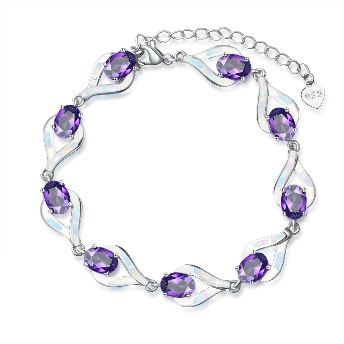 Aobao Bohemian Hawaiian Opal Bracelet Exquisite Crystal & Gemstone Design, Fashionable Jewelry for Women