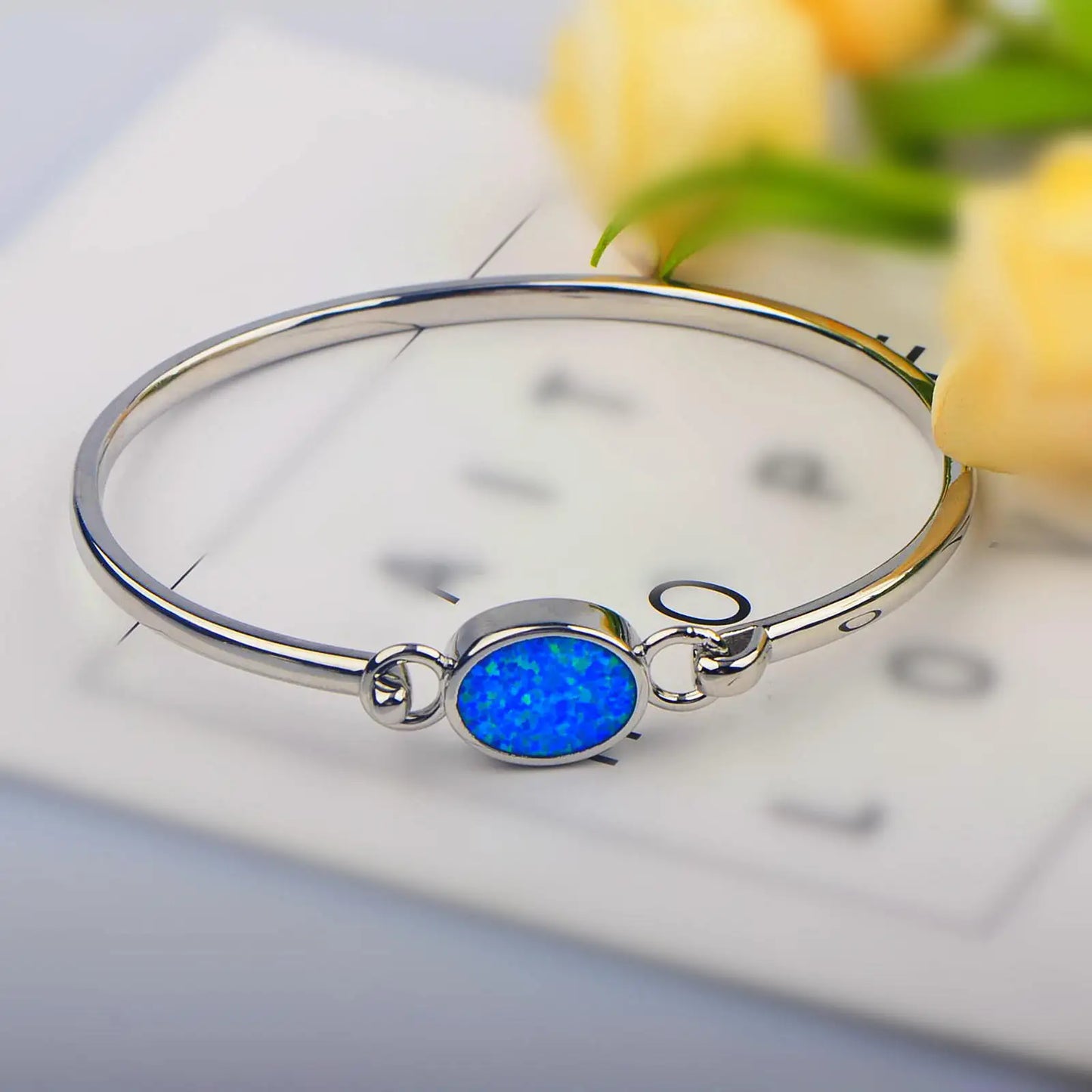 Adjustable Cat's Eye Stone Bracelet Hawaiian Infused Wave Detail & Boho Vibe Women's Wholesale Fashion Jewelry
