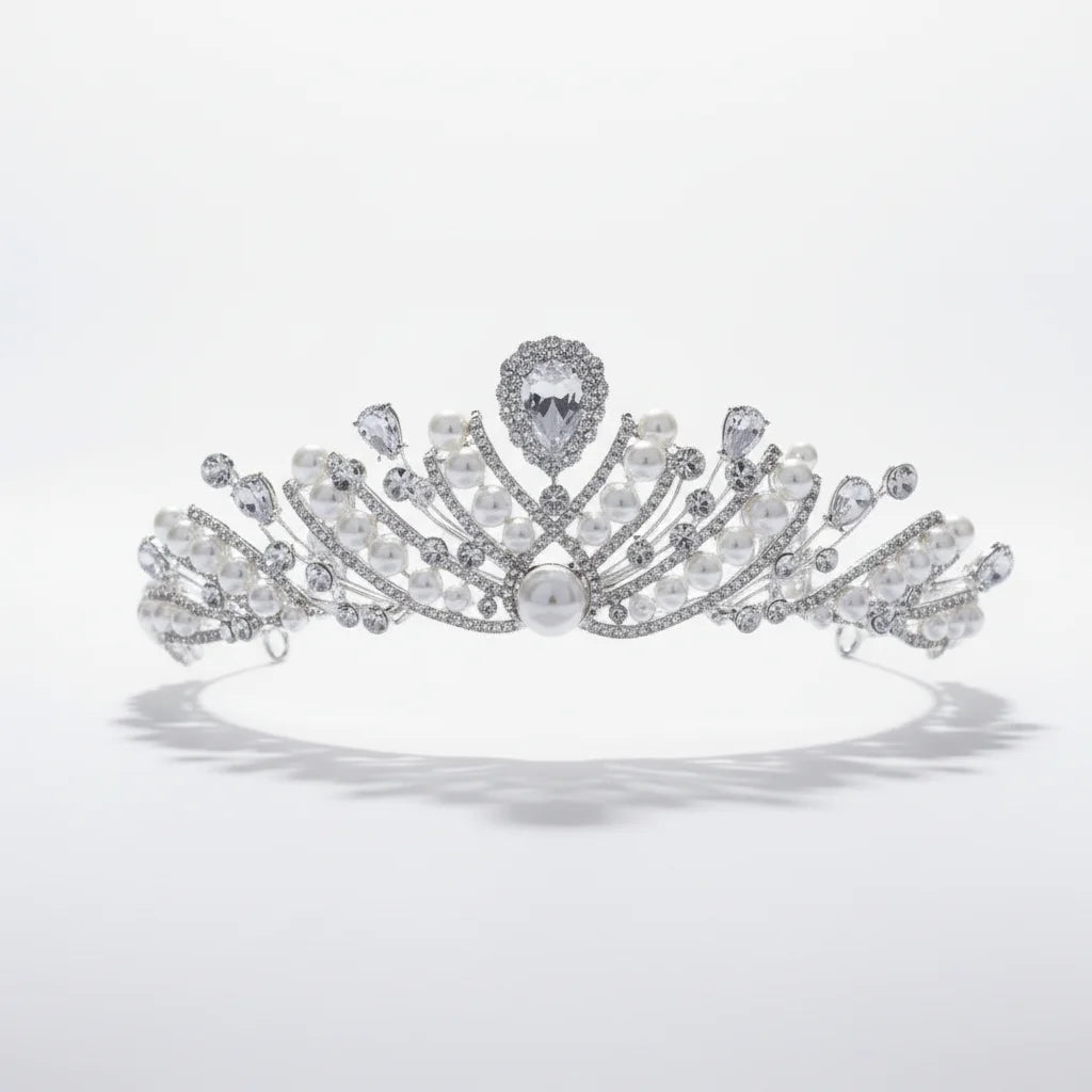 2026 New Wedding Hair Accessories Crown Women Headpiece with Diamond for Birthday Coming of Age Party