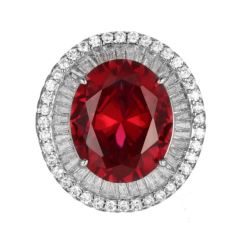 REDheart Copper Inlaid Zircon Plated Gold Open Ring Simulation Flower Shape Women's Trendy Wedding Engagement Fashion Pendant Set