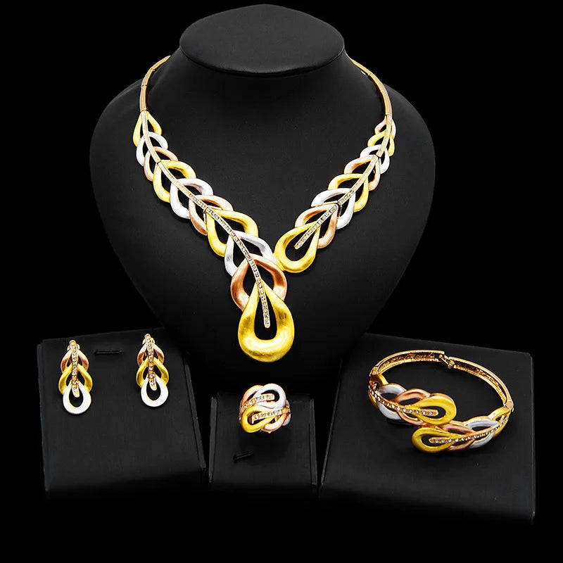 Zhuerrui Women Luxury butterfly Necklace African Jewelry Sets Xoxo Necklace SetHD20071514