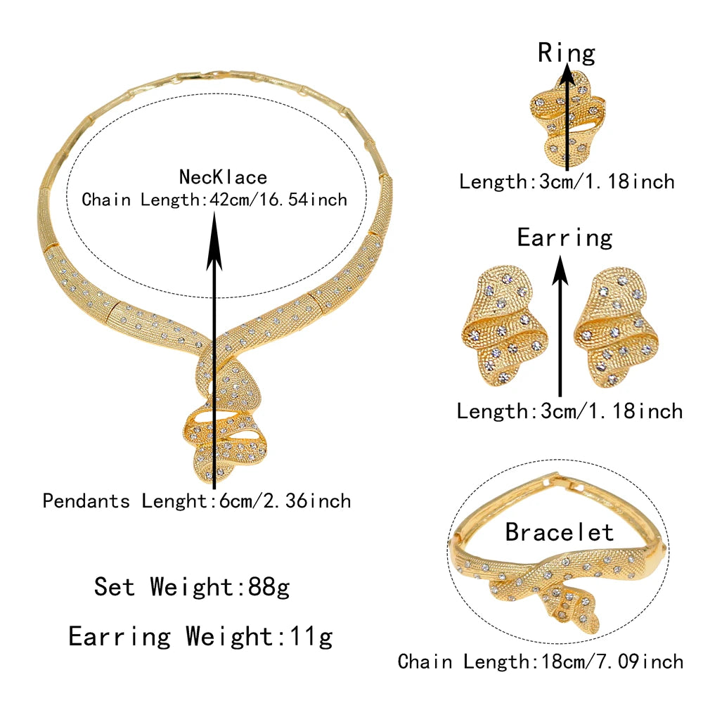Zhuerrui Nigerian 18k Gold Plated Jewelry Set Brazil Gold Designer Wedding Jewellery Set Fashion Necklaces Jewelry SetsHB01414