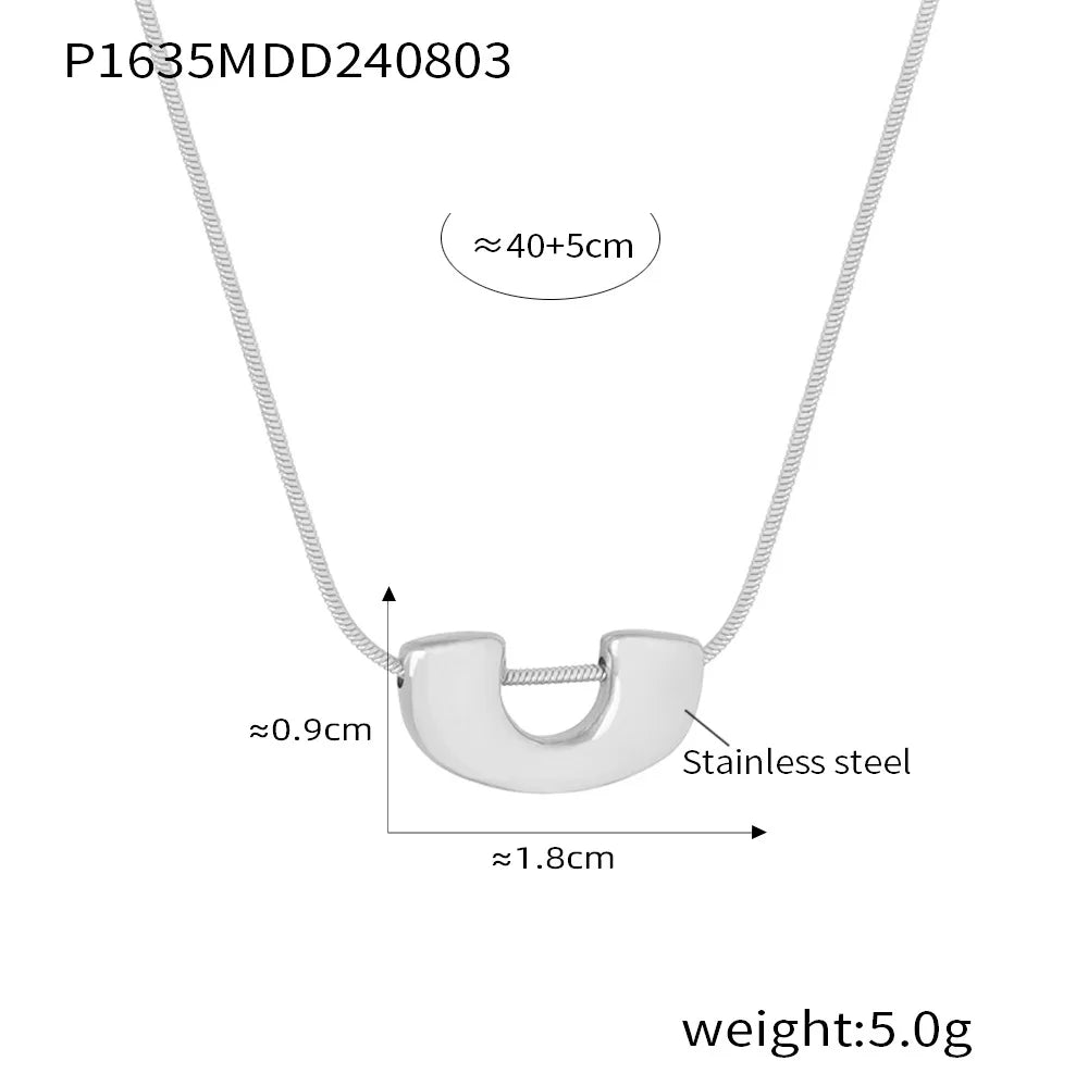 French Butterfly Pendant Collarbone Necklace & Earrings | Gold & Silver Stainless Steel Fashion Jewellery