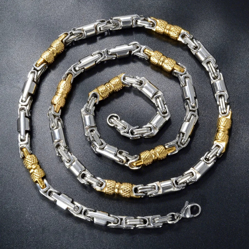 NEWLiFE REBEL Bold Rhythm Stainless Steel Necklace