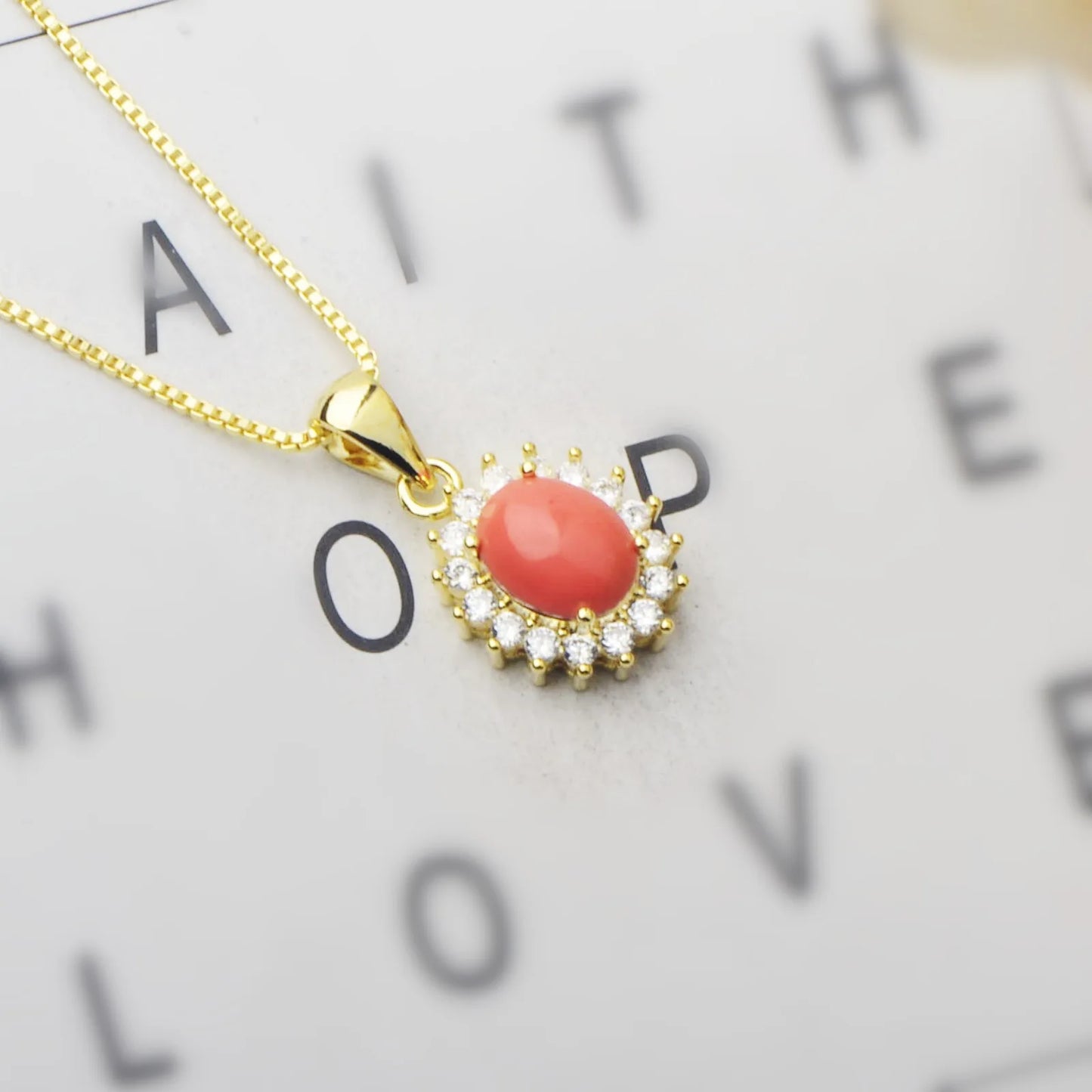 Trendy Christian Copper Silver Plated Pendant Coral Sweater Chain Link Chain Nautical Necklace Beach Women's Gift