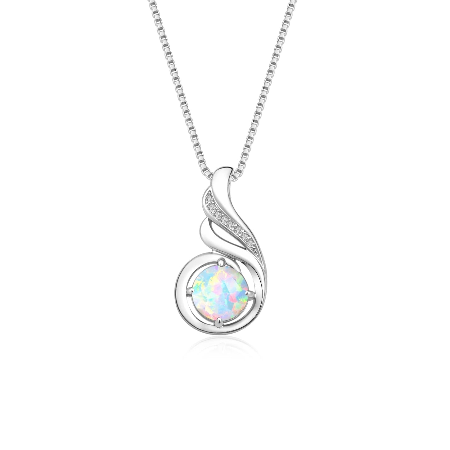 TikTok Must-Have Copper Silver Plated Blue Opal Pendant | Minimalist Starfish Link Chain Women's Necklace Gift Occasions