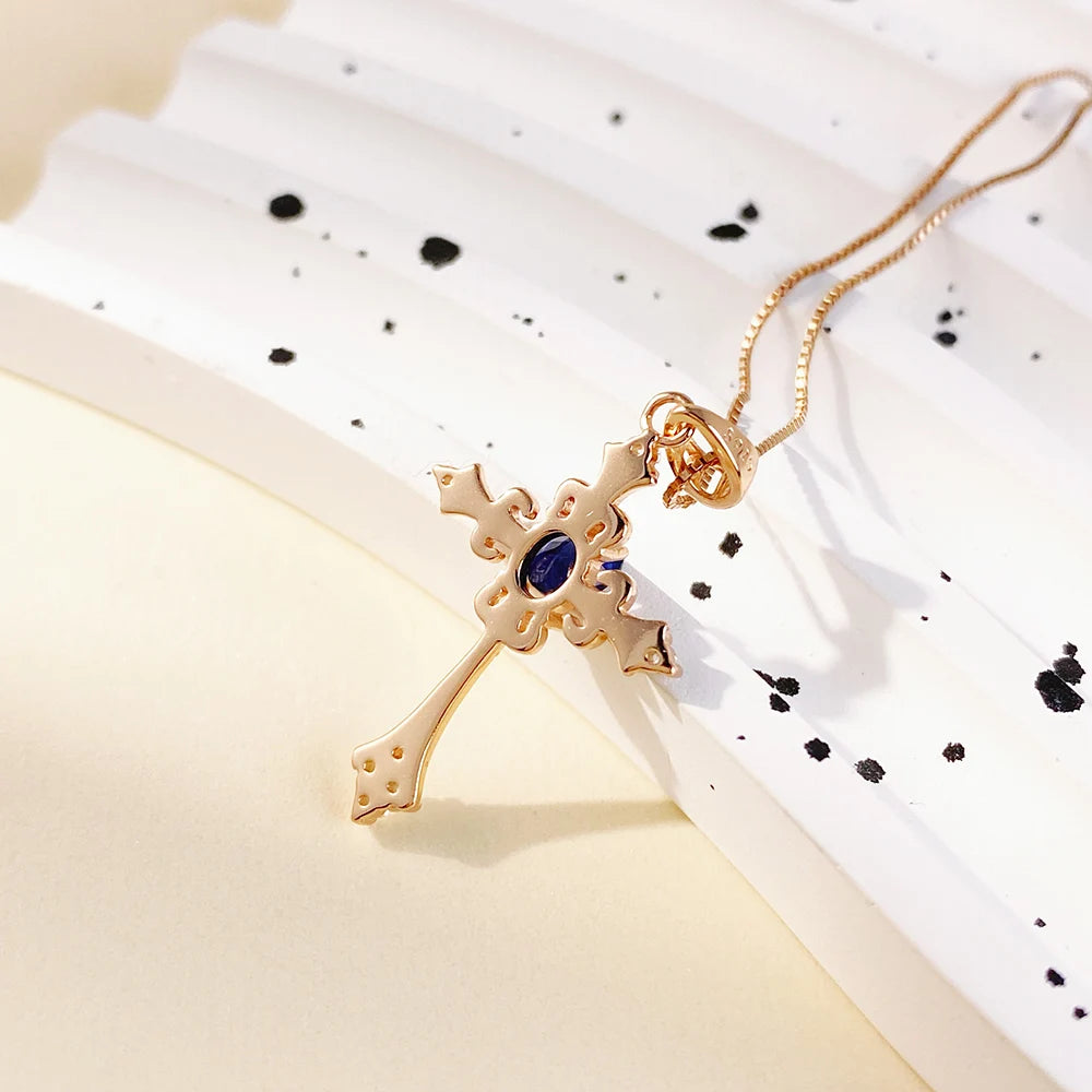 Gioiellieri New Design Gold Plated Natural Fancy Colored Sapphire Fashion 925 Sterling Silver Fine Jewelry Engagement Pendant Necklace