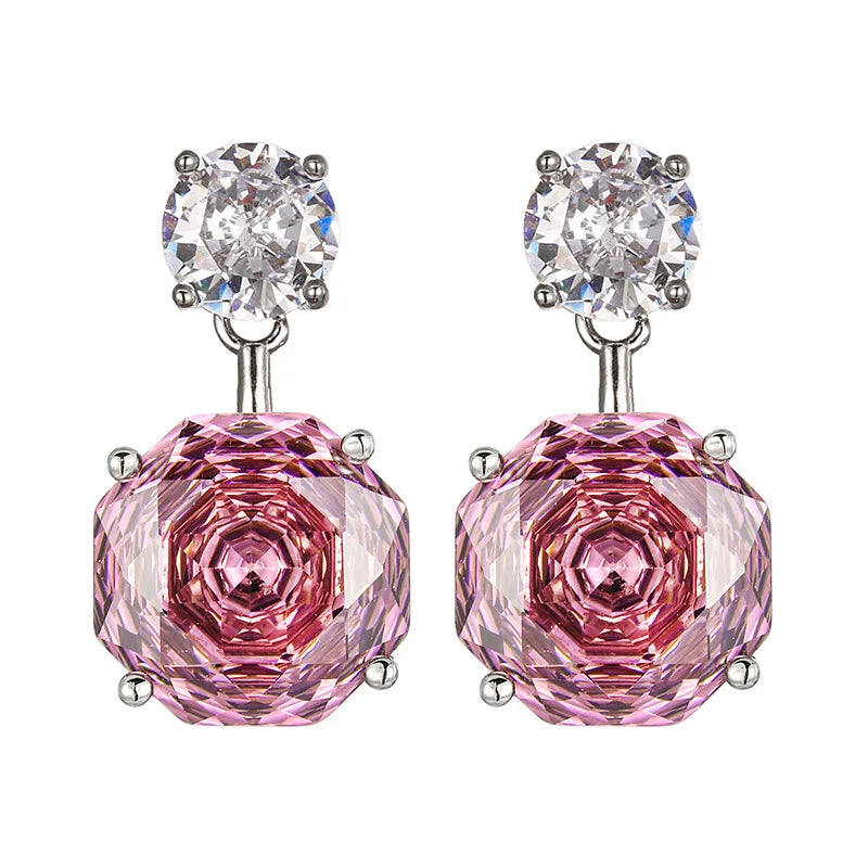REDheart Brass Pearl Rhodium Plated Open Ring Rose Cut Dry Rose Simple Wind Round Pendant Necklace Set for Wedding Party