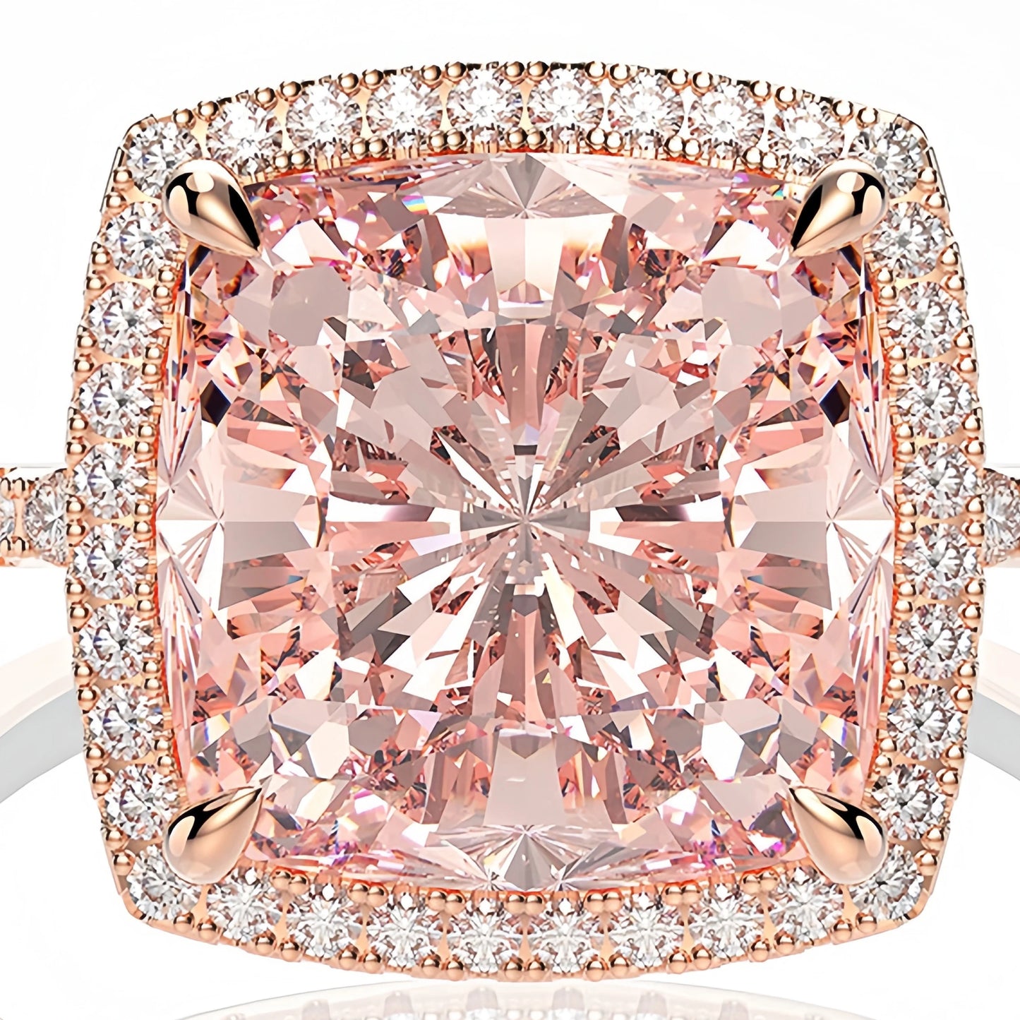 MUSHAN Jewelry Factory High Carbon Diamond 5CT Morgan Pink Fine Jewelry Wedding Bands Rings Luxury Designer S925 925 Silver Ring