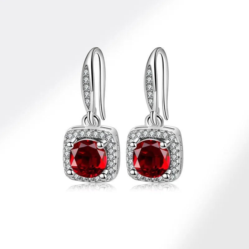 Nabest Women 925 Sterling Silver Cubic Zirconia Earrings Waterproof Wedding Promise Bride Earring Hook Jewelry Wholesale