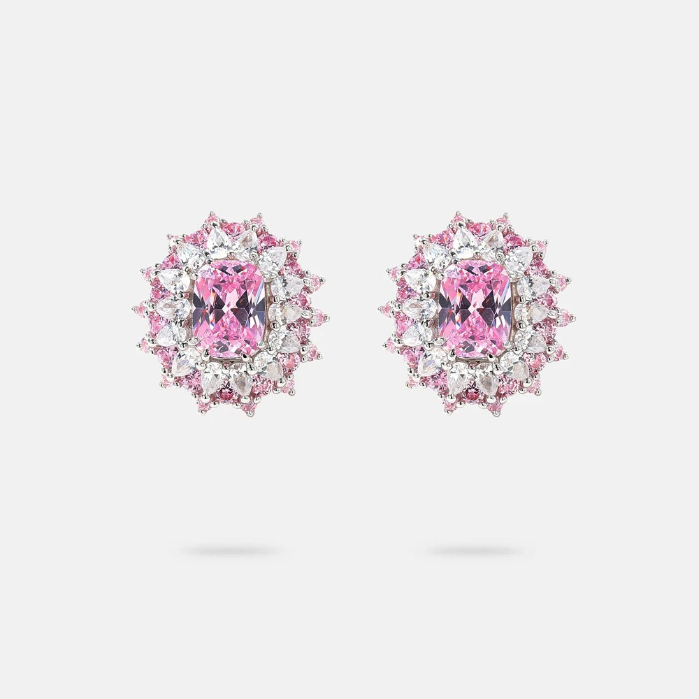 MuShan Jewelry Factory Pure Silver Stud Earrings Light Luxury and High End Accessories Earrings High End Earrings Silver Jewelry