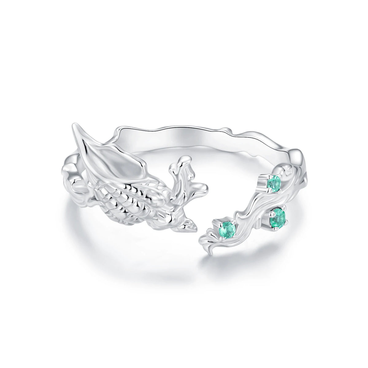 Qings Fashion Sterling Silver Jewelry Sets Fine Jewelry Marine Blue Ocean Conch Shell Turtle Bracelet Necklace Ring Earrings Set