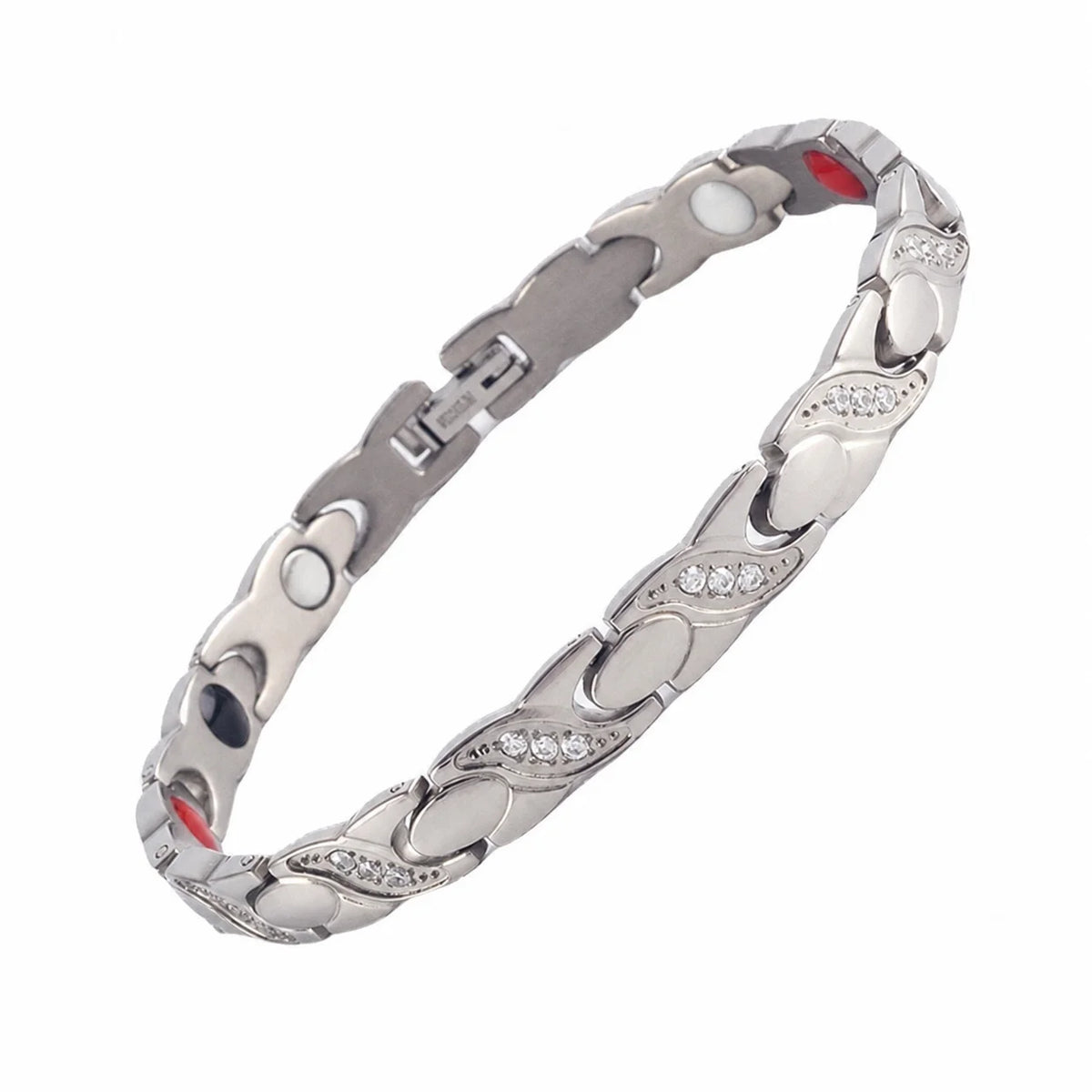 NewLife - Magnetic Rose Gold Fish-Link Crystal Bracelet