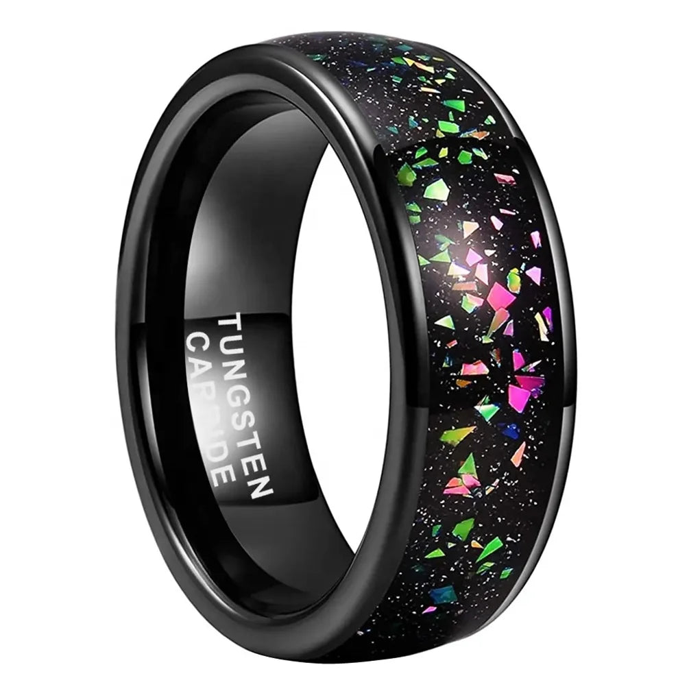 Alin Classic Trendy Gold Plated Tungsten Wedding Ring for Men's and Women's Wholesale Customized Jewelry