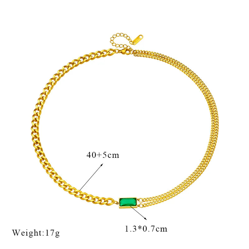 Waterproof Stainless Steel Crystal Necklace, Earrings & Bracelet Jewellery Set | Everyday Luxury Fashion Set