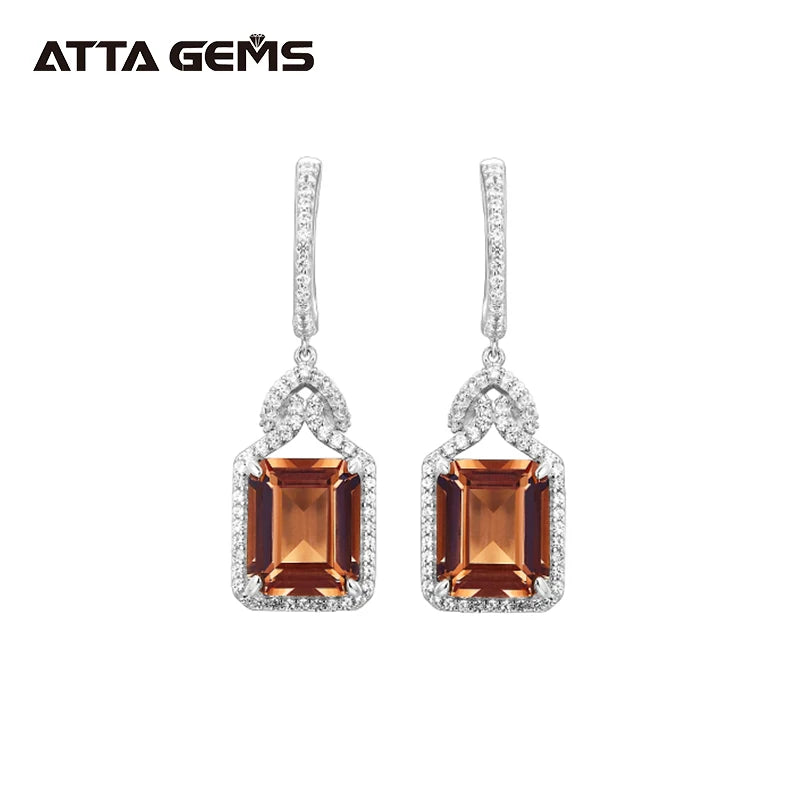 Diaspore Zultanite Gemstone Jewelry Sets for Women 925 Sterling Silver Sultanite Octagon Earrings Octagon Pendant Wedding Gift