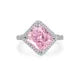 MuShan Jewelry Factory 8Carat Diamond Yellow 9*10 Ice Flower Cut European and American High Carbon Diamond Ring S925 Silver Ring