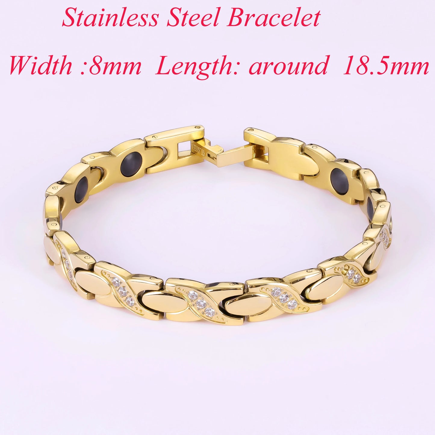 Luxury Hypoallergenic Black Ceramic Natural Blue Opal Bracelets for Men and Women Charm Bangles Tungsten Carbide Jewelry