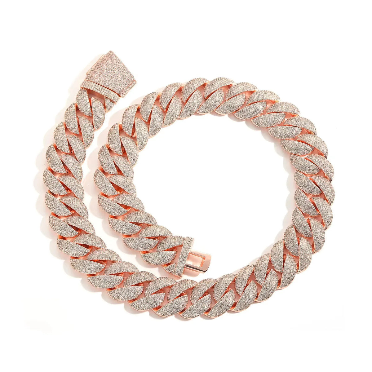 NEWLiFE BiG-BOSS 22mm Cuban Link Moissanite Necklace in 14K Gold Plated for Men | Designer Hip-Hop Jewellery