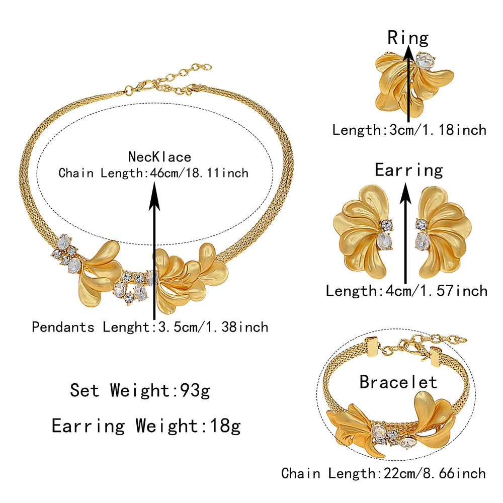Zhuerrui Italiano Gold Designs Women Jewellery Set Party Fine Costume Jewelry Set Luxury Big Necklace Jewellery Sets X0005130