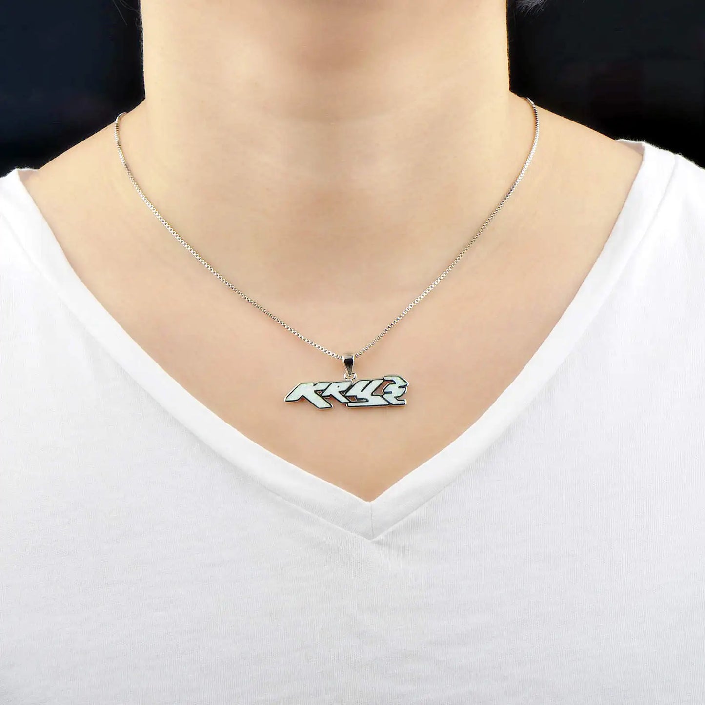 Party Wear Sporty Opal Pendant Necklace | Brass Copper Alloy | TikTok Instagram Popular Style