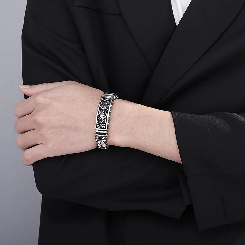 KALEN 21cm Wholesale Stainless Steel Woven Bracelet Homme Mesh Chain Bracelets Jewelry