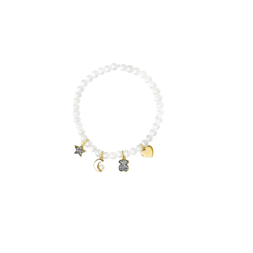 S&S Vintage Brass Zircon Slap & Snap Adjustable Charm Bracelet for Women Jewelry Gift