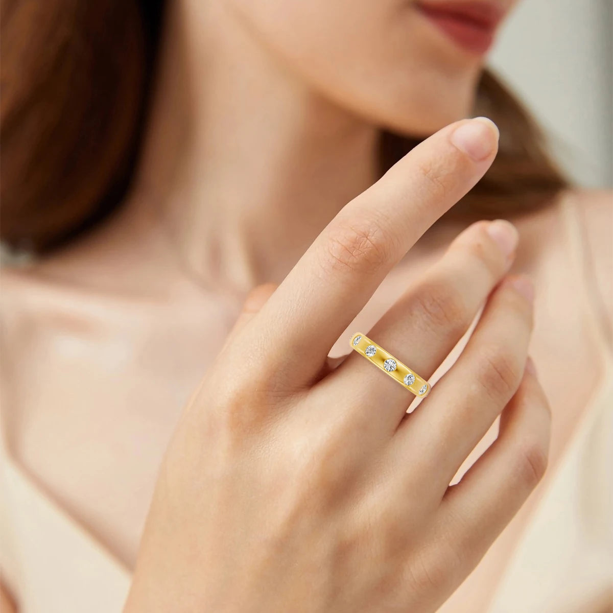 Gioiellieri High Jewelry Men Women Valentine's Day Gift Engagement Wedding Fine Jewelry Hollow 14K Gold Unisex Ring Bulk Order