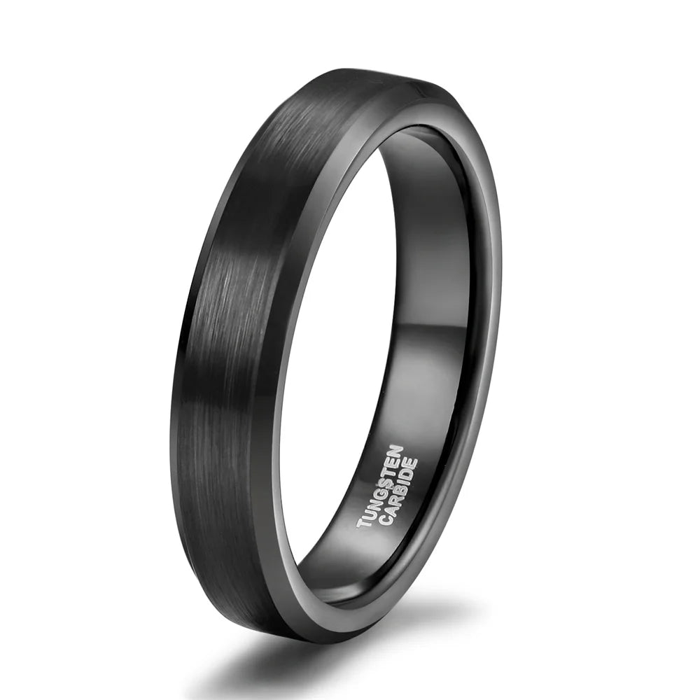 NEWLiFE REBEL District Rhythm 4mm Tungsten Ring