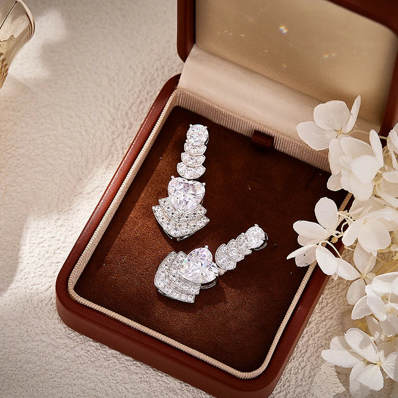 Buy Women's Pear Shaped Necklace Earrings Large Water Droplets Brass Zirconia Luxury Dubai Jewelry Online