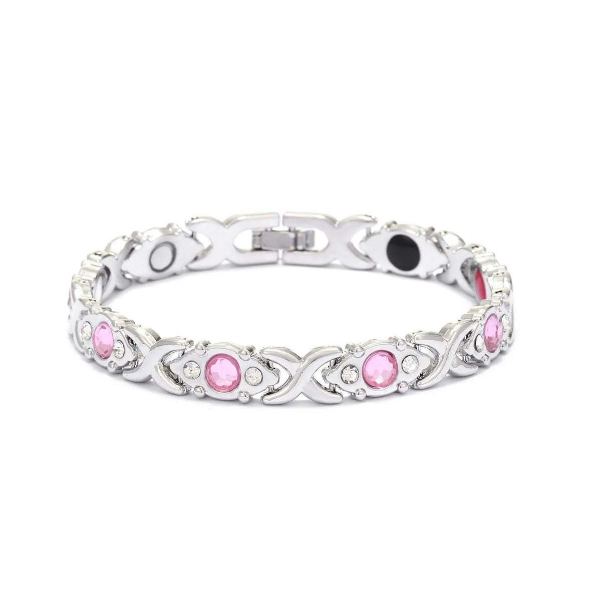 European and American fashion detachable energy magnet bracelet with diamond-encrusted and adjustable ladies bracelet