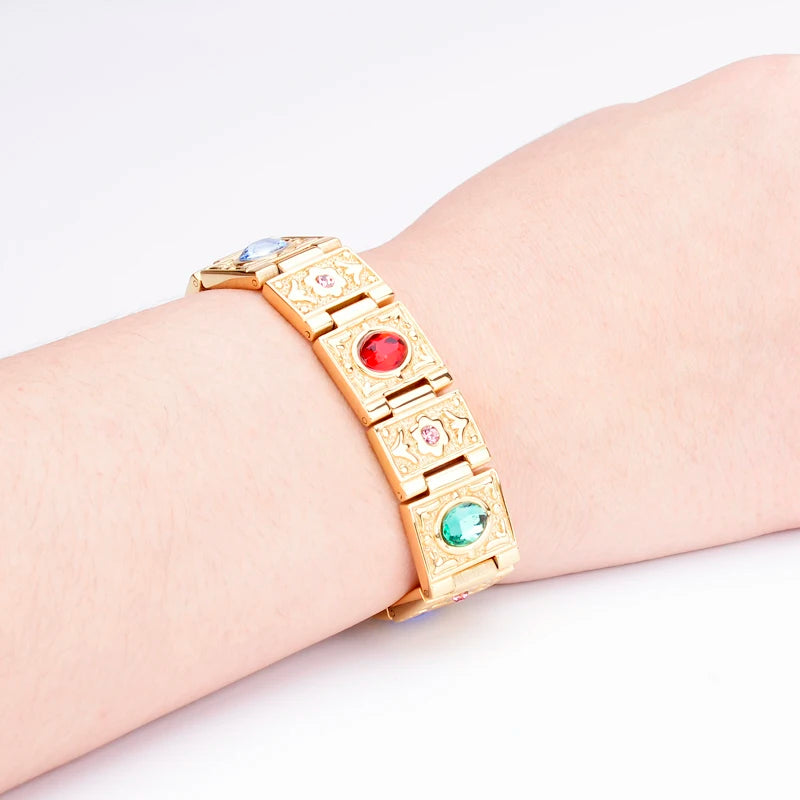 Wholesale Unisex Bio Magnetic Bracelet Crystal Stainless Steel and Titanium Health Jewelry for Weddings and Gifts
