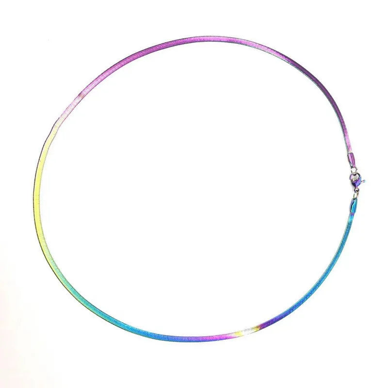 Boho Snake Chain for Men Classic 316l Stainless Steel Minimalist Necklace Designer Tarnish Free Waterproof Jewelry ALN25121140