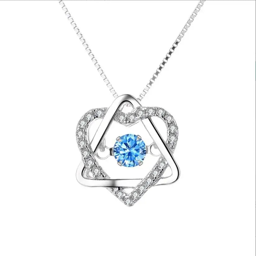 925 Sterling Silver Charm Pendant Necklace