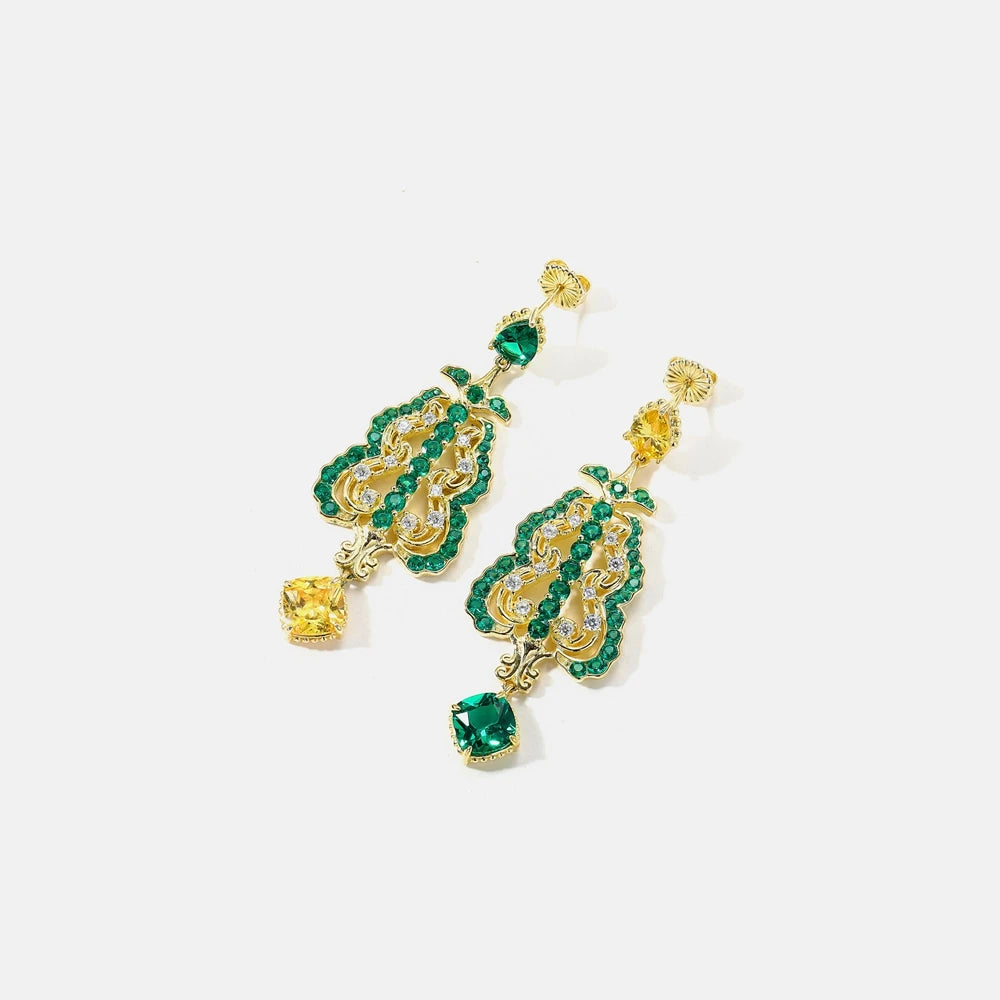 MUSHAN Jewelry Factory Pure Silver Earrings Retro Stud Earrings Light Luxury and High End Feel Asymmetrical Earrings Niche