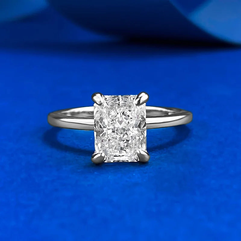 Trendy Design 925 Sterling Silver 5A 8A Cubic Zirconia Ring Engagement Wedding Rings Custom Fine Jewelry Manufacturing Supplies