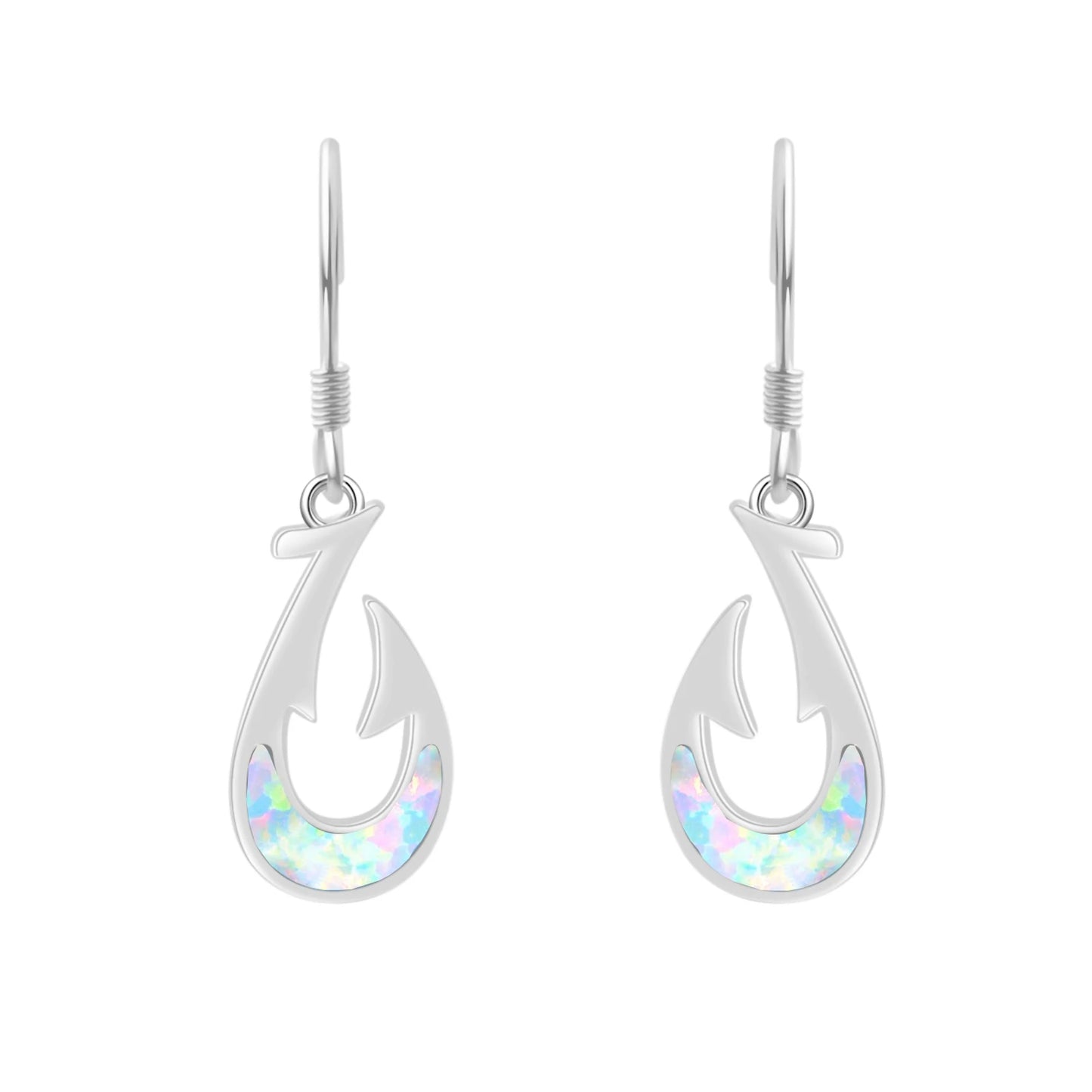 Vibrant Cluster Opal Fishhook Earrings Accent Beach-Chic Jewelry Bulk Gifts