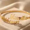 S&S Personalised Name Bangle — Stainless Steel | Gold, Silver & Rose Gold | S&S Collection