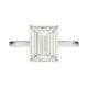 Silverelli | 925 Silver 4ct Water Drop High Carbon Diamond Ring | 8×10mm | Platinum Plated