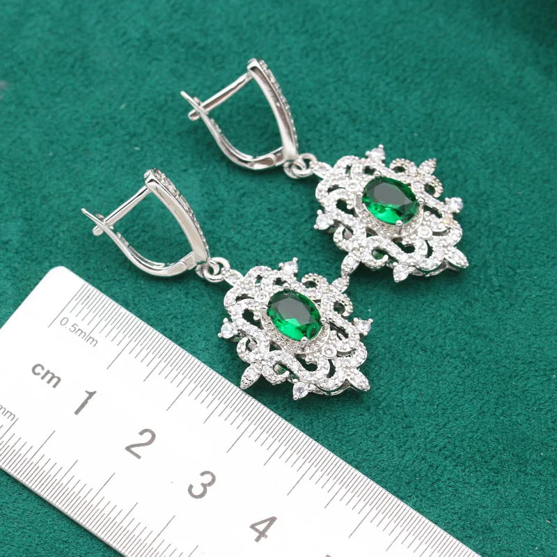 XOTICA Custom 925 Silver Drop Earrings for Women Fashion Zirconia Jewelry Wedding Gift