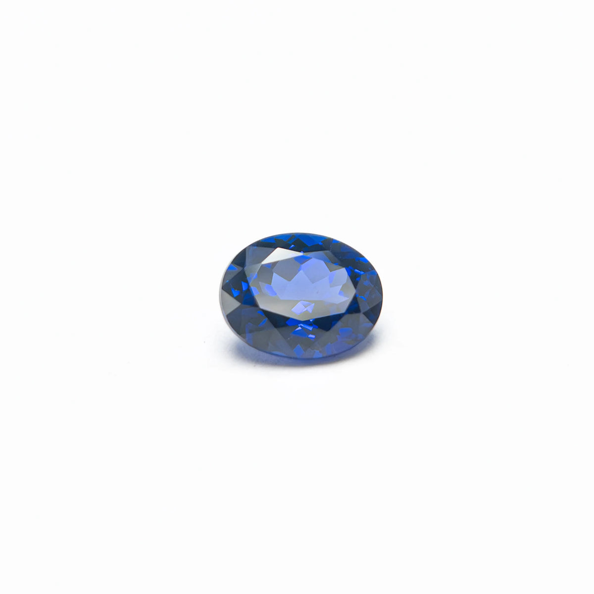 Gemfiori Luxury Lab Grown Sapphire Gemstone Sterling Silver Rings Synthetic Secondary Jewelry Certified Ring