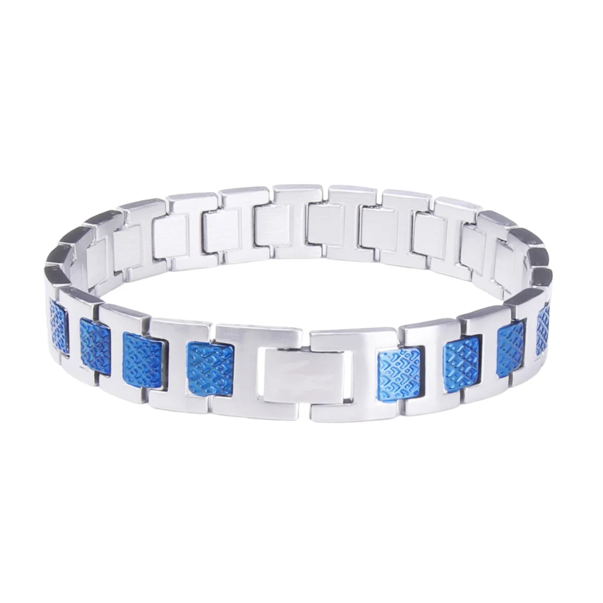 Titanium Steel Magnet Bracelet with Non Fading and Adjustable High-end crocodile Pattern