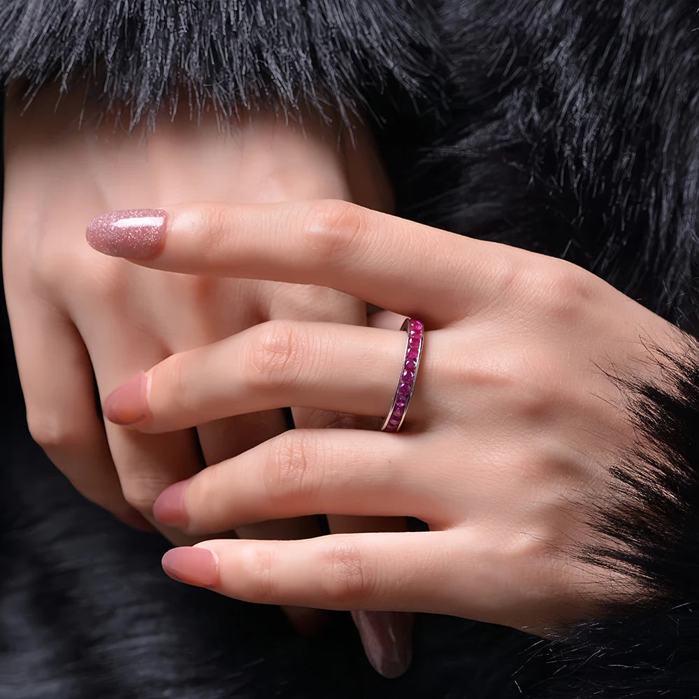 MUSHAN Jewelry Factory 925 Sterling Silver Ladies Rings Stylish Engagement and Wedding Jewelry High Carbon Diamond Couple Rings