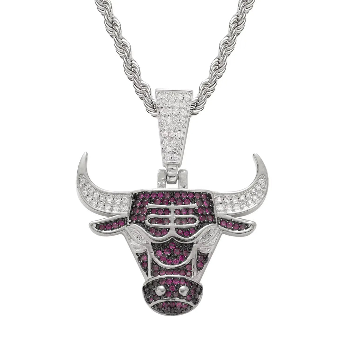 Chicago Bull Necklace Pendant Colar De Fas De Moda Colar De Basquetebol Chicago Colar De Touro Pingente