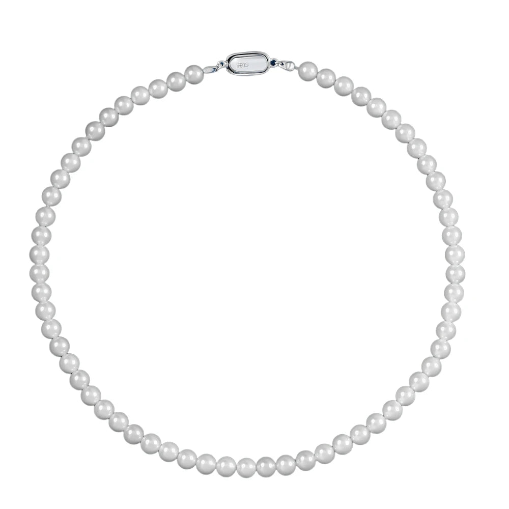MUSHAN Jewelry Factory New 6mm Necklace Is Elegant Grand and Gentle It Is 40cm Bejeweled Necklace