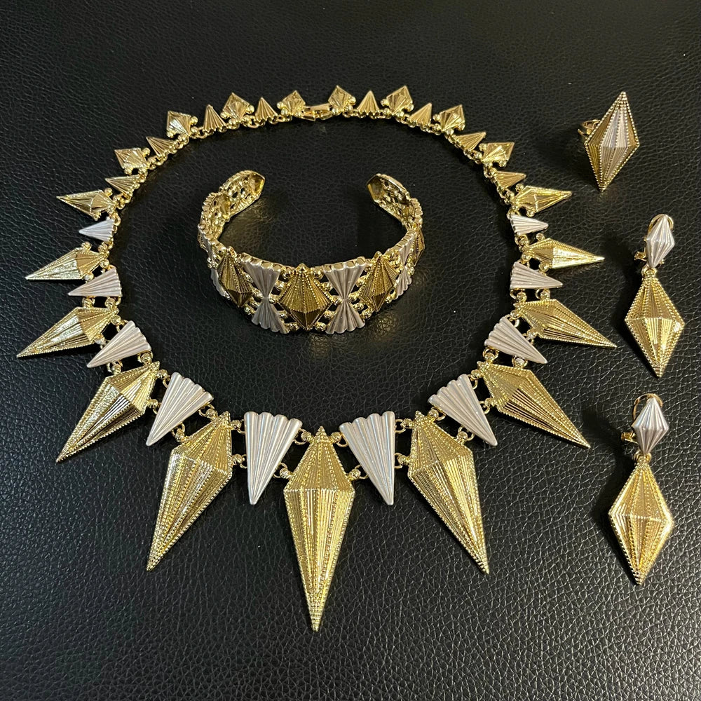 Zhuerrui Italiano Gold Designs Women Jewellery Set Party Fine Costume Jewelry Set Luxury Big Necklace Jewellery Sets I006920
